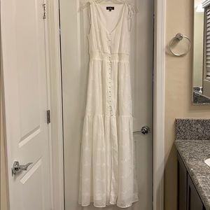 Lulus Time Well Spent Embroidered Maxi Dress